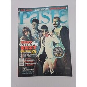 Paste Magazine Issue #46 Sept 2008 with CD Neil Young Zach Galifiakis